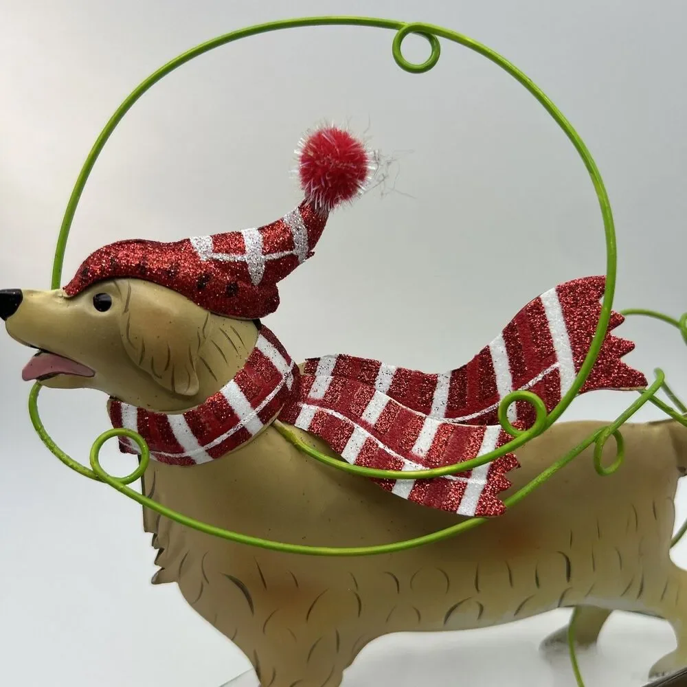 Pier One Dog Drink Charm Set‎ 8 Charms Christmas Holiday Snowman Snow Glitter